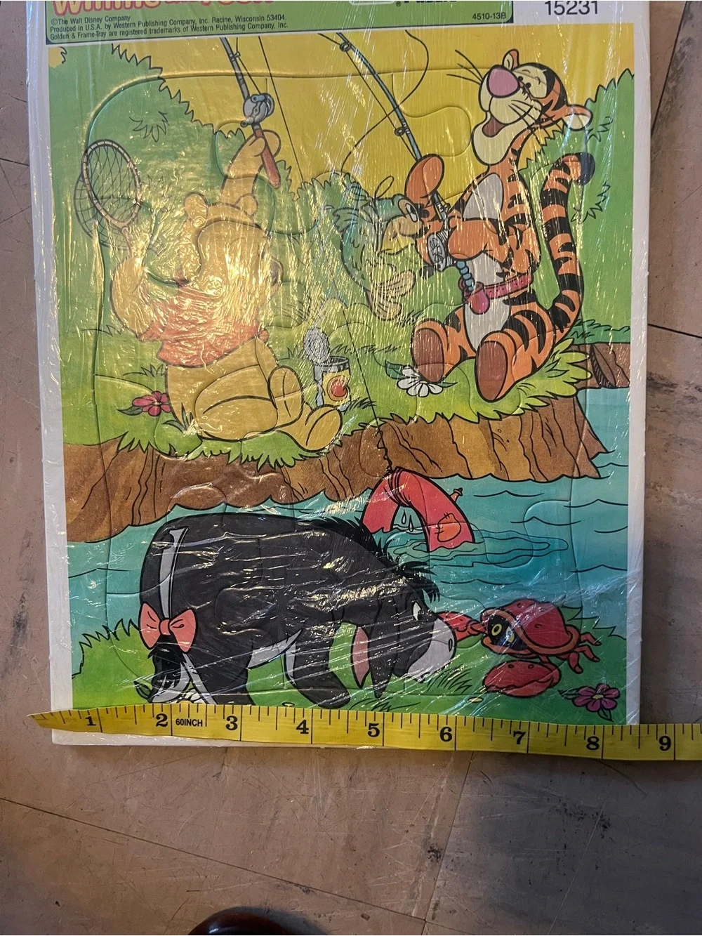 Lot of 4 VTG Golden Disney Frame Tray Puzzles Bambi Cinderella Pooh Snow White